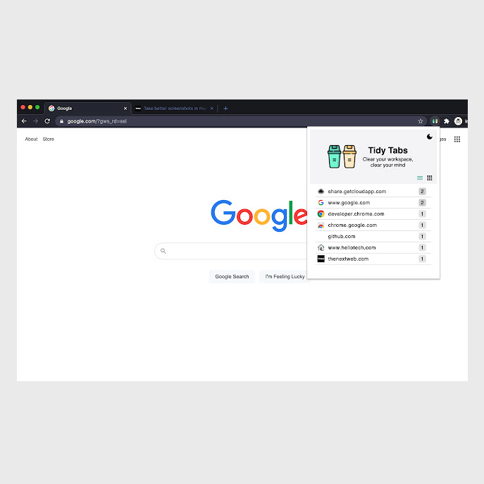 TidyTabs Extension